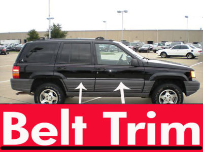 jeep GRAND CHEROKEE CHROME SIDE BELT TRIM DOOR MOLDING 1993-1998 ZJ