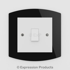 Single / Double Light Switch Plug Socket Back Plate Finger Surround Panel (05)