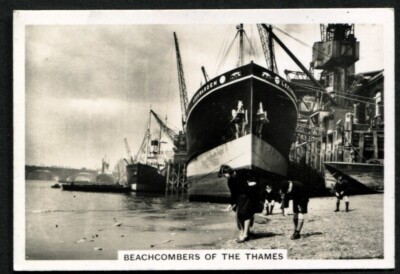 Tabakkarte, Seniorendienst, COASTWISE, 1939, Beachcombers of the Themse, #6