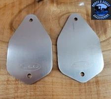 Peterbilt roof plates horn kit block off stainless steel paintable custom pair
