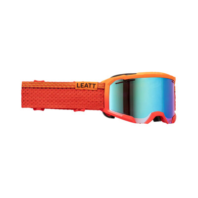 LEATT RADBRILLE VELOCITY 4.0 GOGGLE X-FLOW MTB IRIZ ROT 26% FARBE ROT/ORANGE GLA