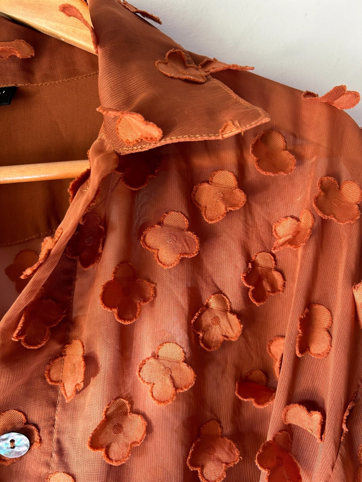 Bitte Kai Rand Women's Transparent Button Down Lo… - image 5