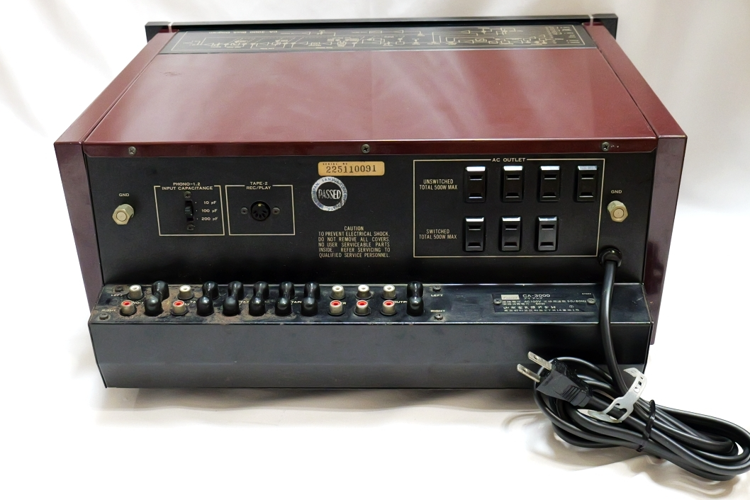 サンスイ Sansui 山水 プリアンプ CA-3000 動作品 ♪保証あり