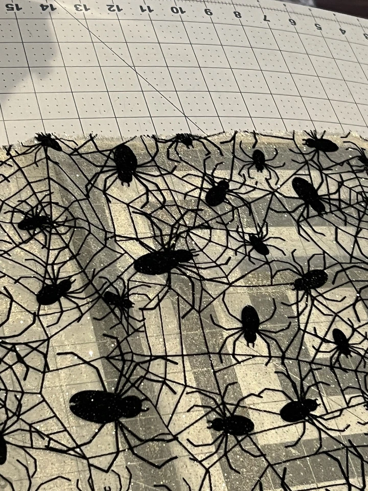 Tecido de rede de teia de aranha de tule malha renda costura faça você mesmo Halloween pano de bruxa sexy - Imagem 4 de 4