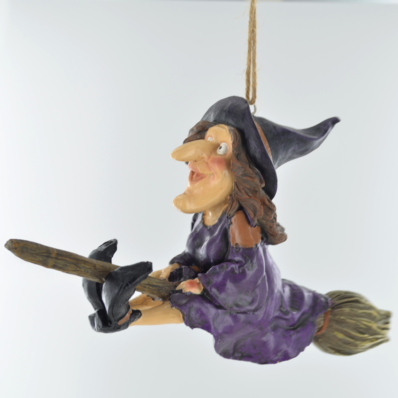 Witch Flying On A Broomstick Hanging Ornament 39983