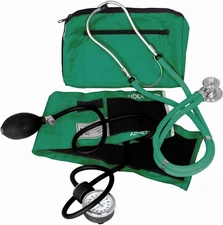 DIXIE EMS PROFESSIONAL BLOOD PRESSURE KIT W/ SPRAGUE STETHOSCOPE HUNTER GREEN