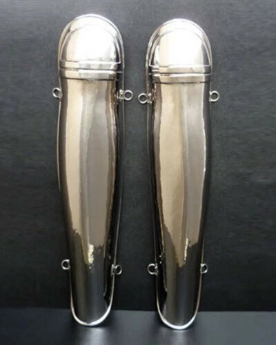 Reencenação Medieval Perna Grega Greaves SCA Armadura Leg Guard Cosplay Perna Romana - Imagem 3 de 3