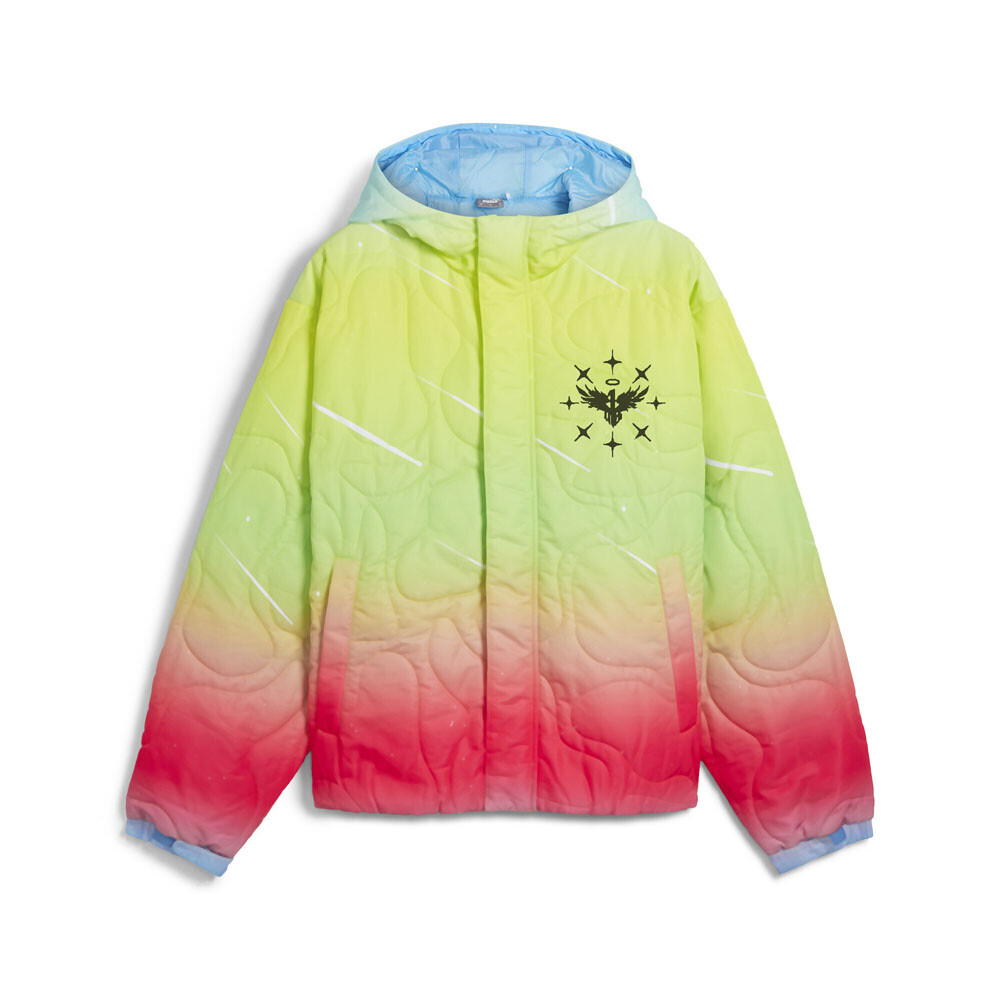 Мужская куртка на молнии с градиентом Puma Melo 1Love, размер L, Повседневная спортивная верхняя одежда