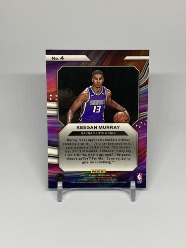 2022-23 Panini Prizm Keegan Murray Instant Impact #4 Kings (B) - Picture 2 of 3