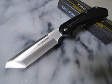 Tac-Force Front Flipper Satin Tanto Pocket Knife Folder TF-1040BK 7.85" Open New