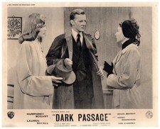 Dark Passage Original Lobby Card 1947 Humphrey Bogart Lauren Bacall Bruce Bennet