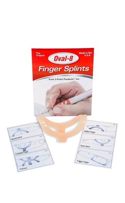 3 Point Products Oval-8 Finger Individual Splint, Size 10, 0.4 Ounce (847208000247)