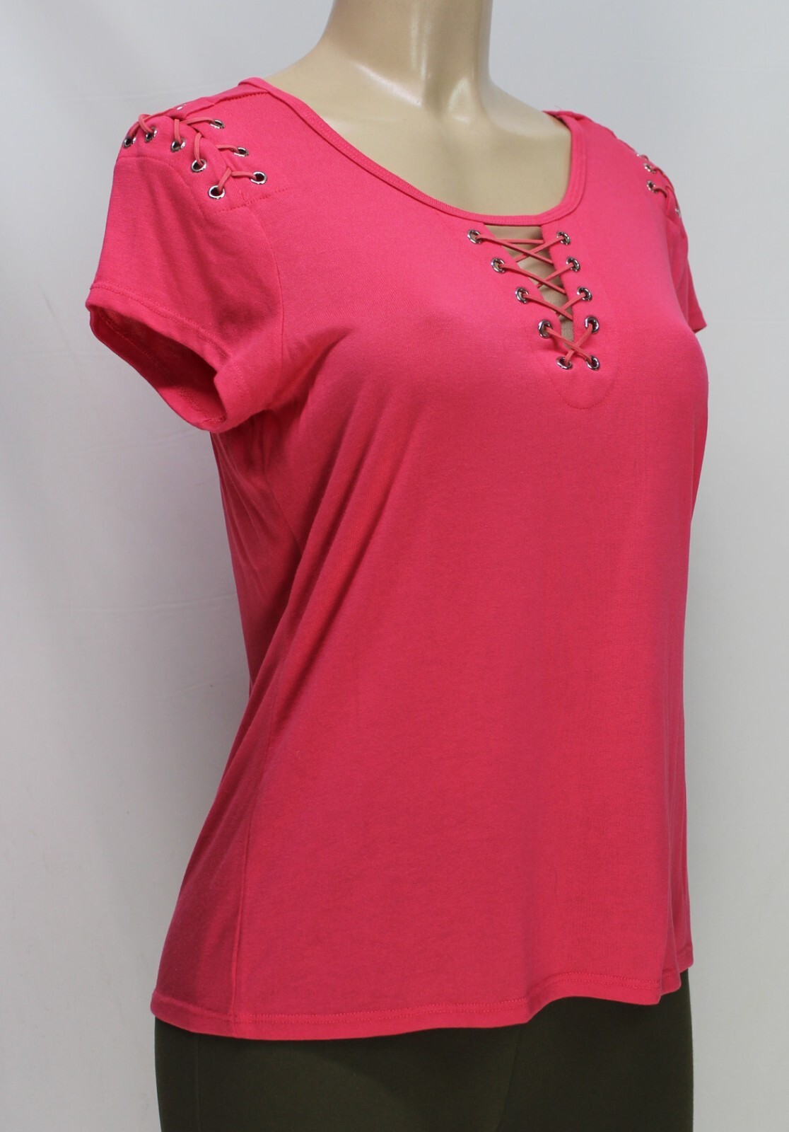 FILA Top donna Coconut Row Palm Beach manica corta rosa petite taglia PM