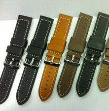 Gents  Extra heavy leather watch strap To suit Fossil, Deisel, D&G