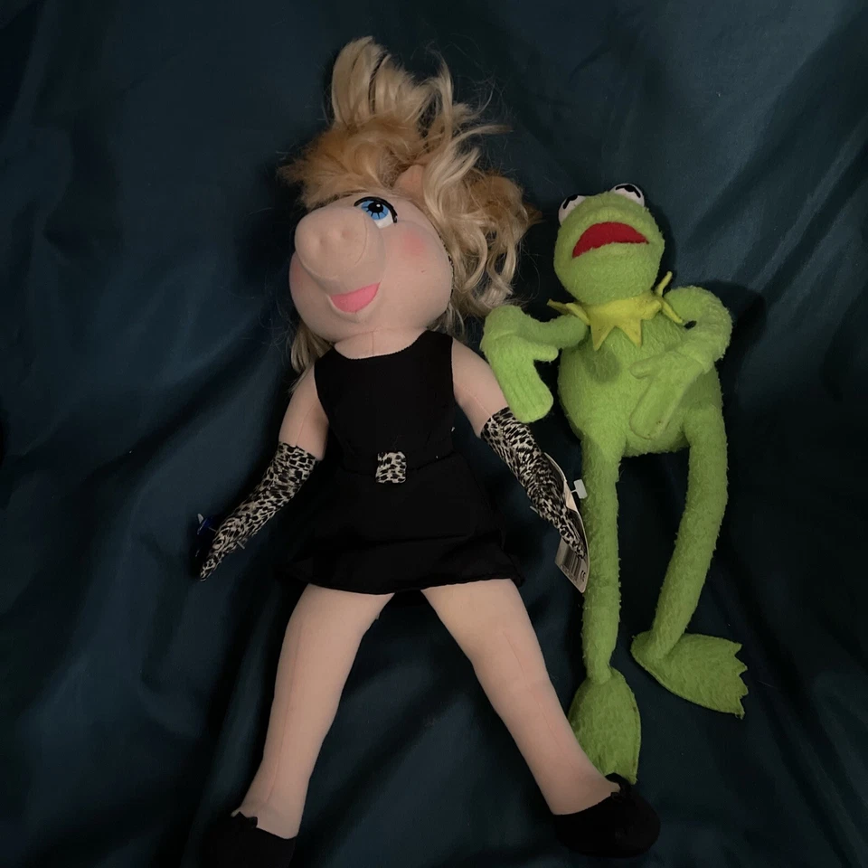 Juguete grande de peluche flexible Kermit the Frog 1 aplauso más Miss Piggy Foto 2 de 4