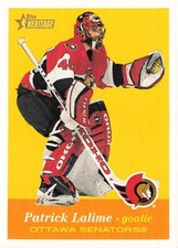 2001 Topps Heritage #83 Patrick Lalime Ottawa Senators