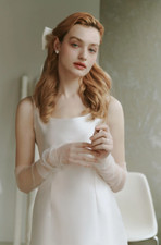 Romantic Wedding 35.43 inches Fingerless Gloves