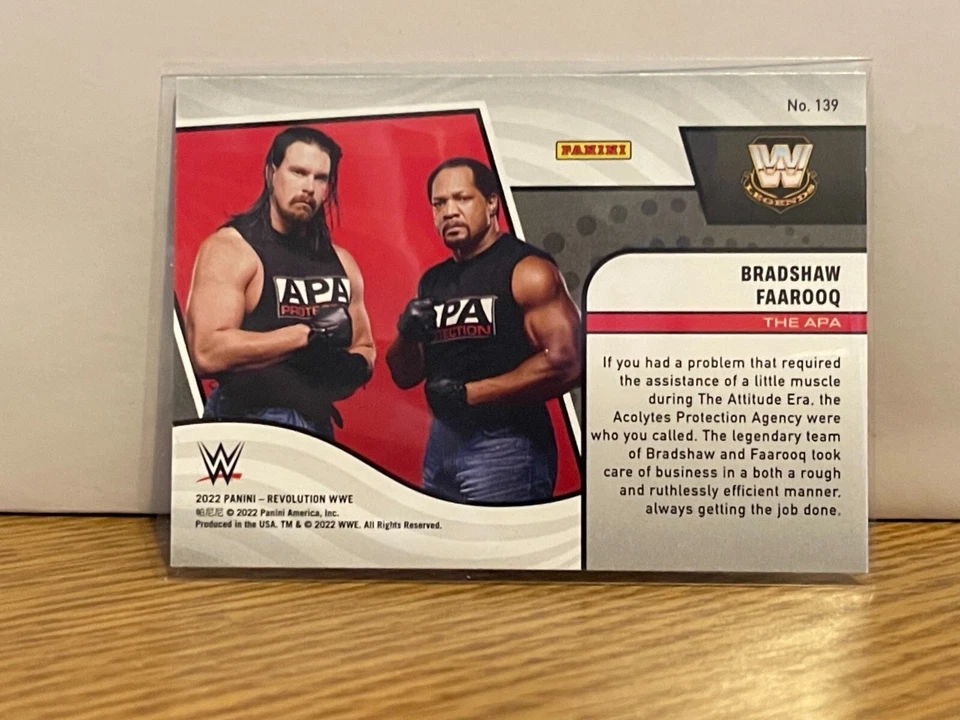 2022 Panini Revolution WWE The APA Bradshaw and Faarooq #139 - Image 2 of 2