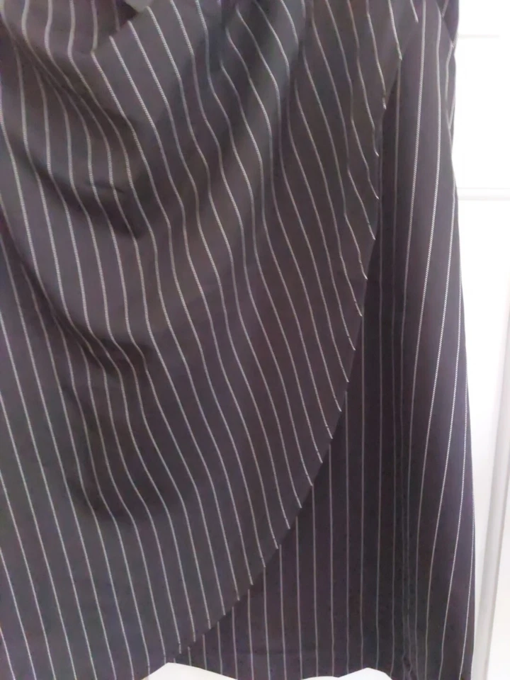 Amy & Clo Black Striped Skirt  Uk 4XL Please Check Measurements In Description - Image 3 of 4