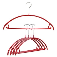 by Reston Lloyd Non Slip Metal Clothing Hanger Smooth Shoulder Support with S...