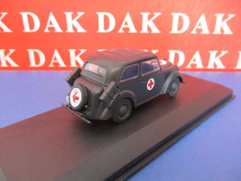Die cast 1/43 Modellino Auto Opel Olympia Series 13237 Luftwaffe USSR 1942 - Immagine 3 di 4