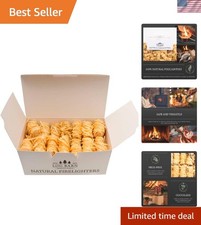 Sustainable 40-Pack Firelighters – Non-Toxic, 10-Minute Burn Time for Easy Fires 0.30 per lighter