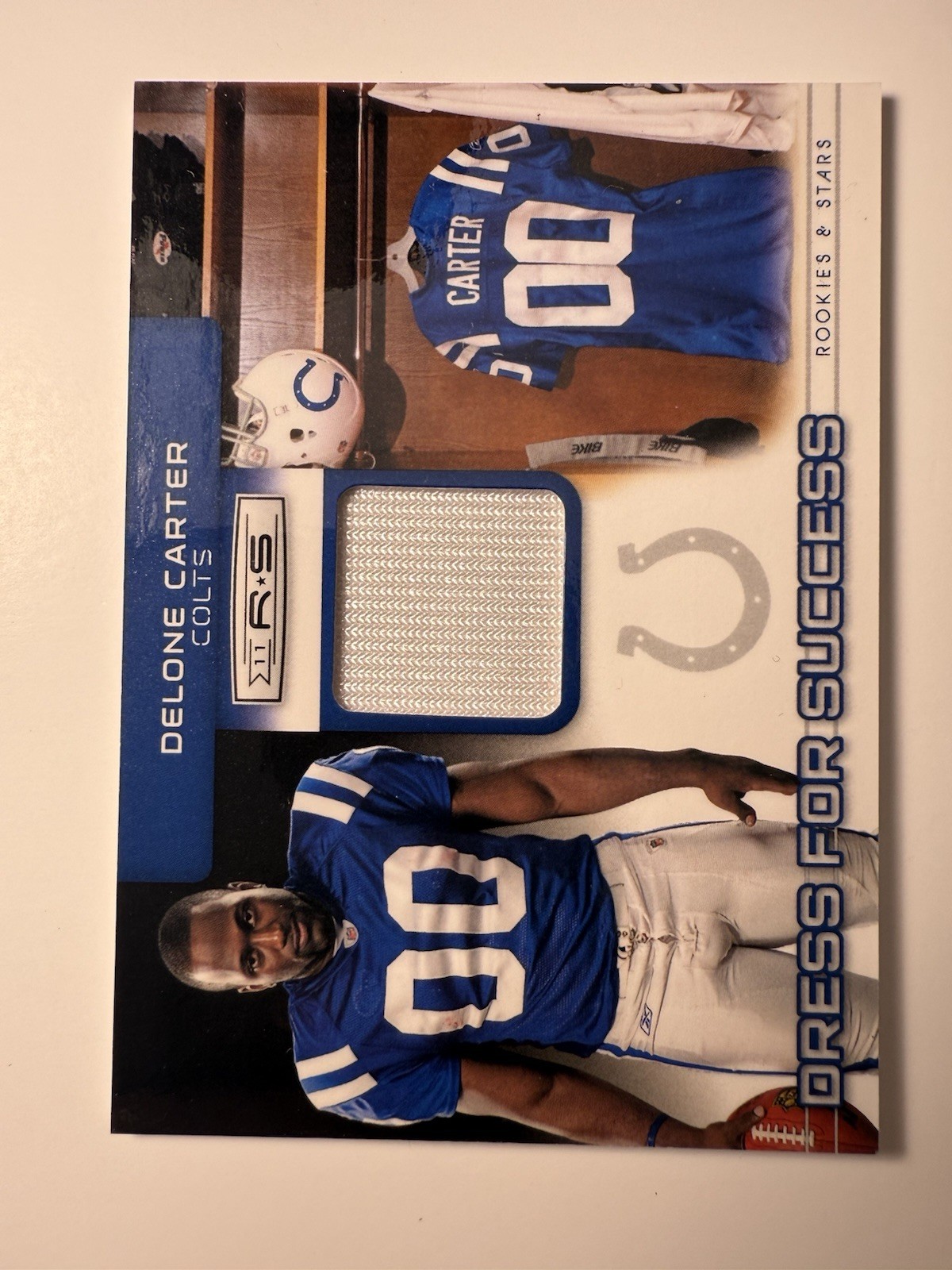 Delone Carter Panini Rookies & Stars Dress for Success Jersey #8 Base