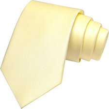 Solid Color Tie Mens Necktie for Business and Wedding