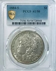 1884 S Morgan Dollar PCGS AU50