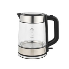 Image of Progress Glass Kettle 1.7L LED Light Cordless Swivel Base Anti Limescale 2200W