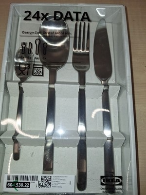 ikea Data Besteck Gabel Messer Löffel 24 Teilig BESTECKSET Für 6 Personen
