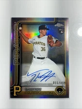 2025 Topps Chrome Thomas Harrington Auto 55/499 Refractor RC Rookie Pirates MLB