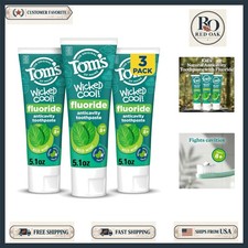 Mild Mint Fluoride Toothpaste for Kids 8 , Tom's of Maine 3 Pack - Natural Taste