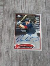 RYAN LAVARNWAY 2012 TOPPS CHROME AUTOGRAPHED ROOKIE CARD.