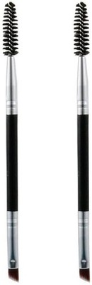 2 Pcs Eyebrow Brush Eye Brow Tint Brush Eyebrow Spoolie Brush Black Eyelash B...