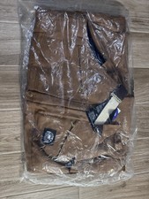 Vintage NOS Polar King by Key Mens Insulated Brown Cotton Duck Overalls 38 x 30