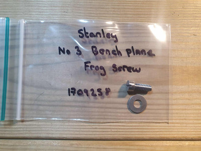 Vintage Stanley No 3 Hobel Frosch Schraube alt Holzbearbeitung Handwerkzeuge Tischlerwerkzeug