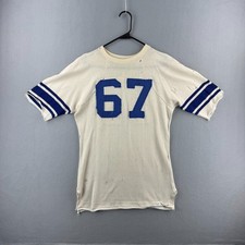 Vintage 40s Wilson Durene Jersey Mens 42 Distressed Football 67 Double Sided