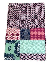 Pottery Barn Teen Patchwork Standard Pillow Shams 2 Boho 100 Cotton Rare HTF