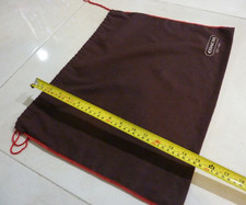 Coach Brown Dust Cover Bag Shoe Purse Protector Red Drawstring 19x15''
