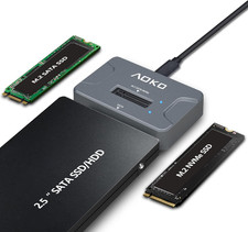 Nvme to USB 3.2(10Gbps) SSD Reader Docking Station – Portable M.2 SSD to USB Ada
