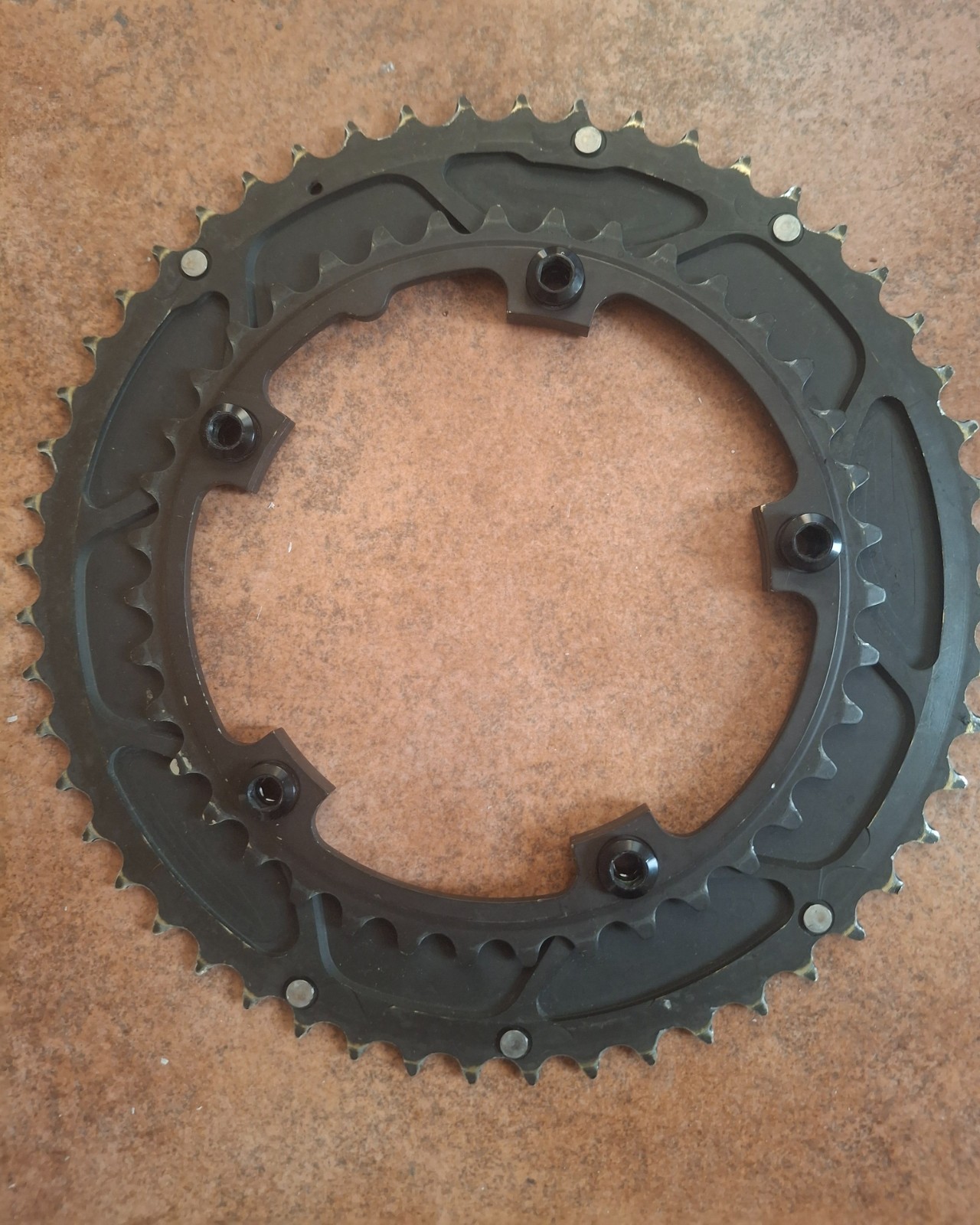 Corone 52x39per guarnitura bici strada Stronglight CT2 Ceramic Teflon chainring foto 6