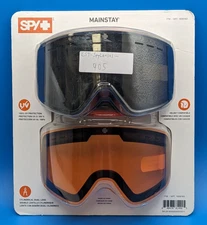 Spy+ Mainstay Dual Lens Snow Goggles (Helmet Compatible w/ Storage Bag)