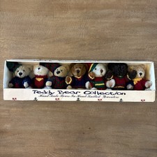 HugFun Teddy Bear Collection Handmade Bears In Hand Knitted Sweaters VTG NIB
