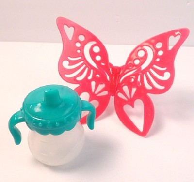 Baby Alive Face Paint Fairy Doll REPLACEMENT Wings & Sippy Cup