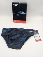 Speedo Mens Size 30 Natural Wonder Brief Competitive Powerflex Eco SwimSuit Blue