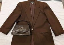 Vintage SAG Harbor Brown 100  Wool Blazer