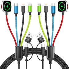 Multi Charging Cable for Apple Watch Charger, 2 Pack 5FT Travel Essentials