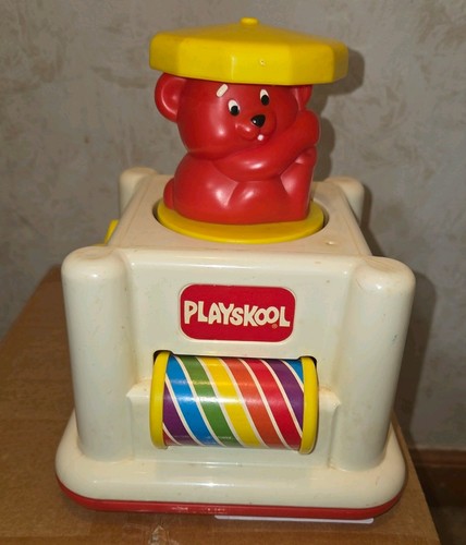 Vintage Playskool Pop Up Bear And Other Activities Toy Toddler / Baby 1990