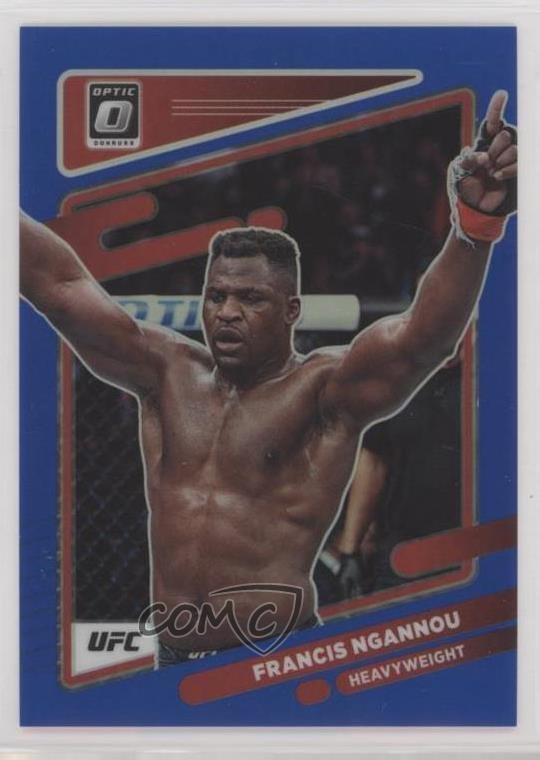 2022 Panini Donruss Optic UFC Blue Prizm 58/99 Francis Ngannou #30 0b5q